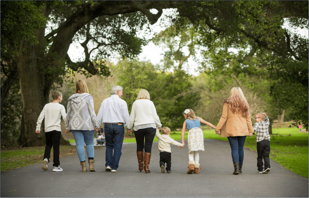 Bob  & Ann with their Grandchildren 